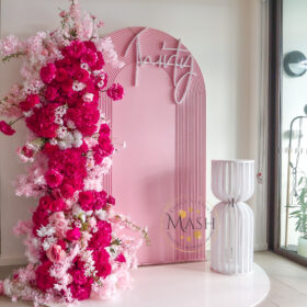 Pink Half Ripple - backdrop only price